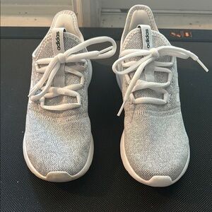 Adidas Gray Gray & White Tennis Shoes